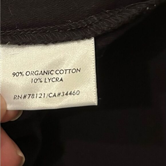Eileen Fisher Black Organic Cotton Lycra Short Sleeve Mini Dress Small Petite - Picture 5 of 9